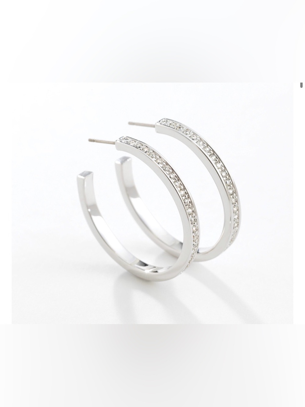 NWT Touchstone Crystal Hoopla Earrings